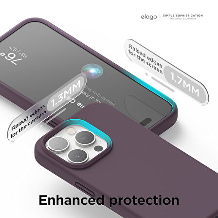 Apple iPhone 15 Pro ile Uyumlu Telefon Kılıfı Kadife Iç Yüzey Soft Tasarım Lansman Kılıf
