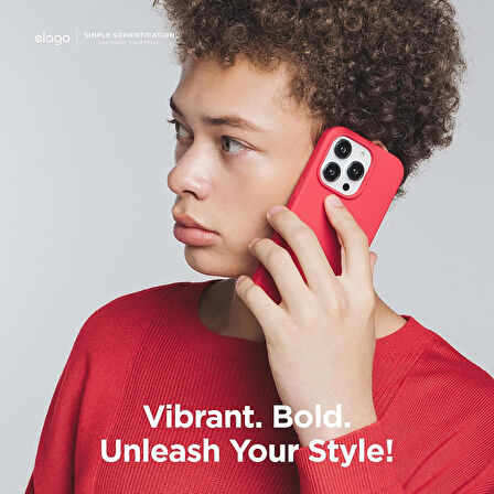 Apple iPhone 15 Pro ile Uyumlu Telefon Kılıfı Kadife Iç Yüzey Soft Tasarım Lansman Kılıf