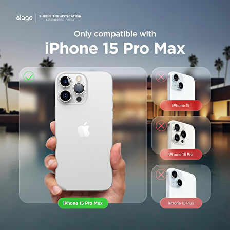 Apple iPhone 15 Pro Max ile Uyumlu Telefon Kılıfı Kadife Iç Yüzey Soft Tasarım Lansman Kılıf