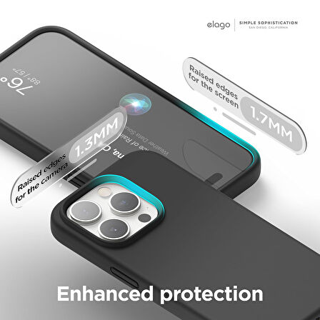 Apple iPhone 15 Pro Max ile Uyumlu Telefon Kılıfı Kadife Iç Yüzey Soft Tasarım Lansman Kılıf