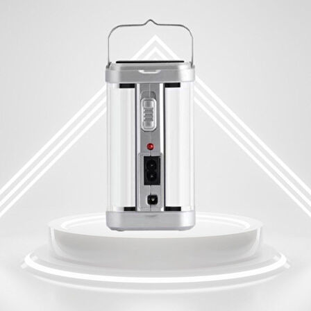 Güneş Enerjili Şarjlı Işık 1200mAh Yeniden Şarj Edilebilir Batarya