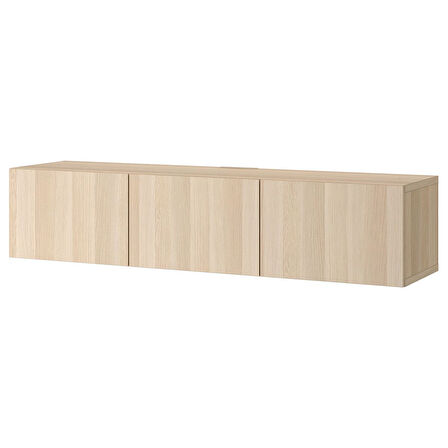 Tv sehpası, ağartılmış meşe görünümlü, 180x42x38 cm, LAPPVIKEN