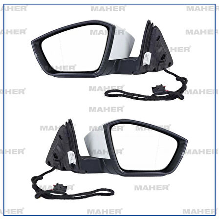 AYNA DIS DIKIZ SUPERB 2015-2024 ELEKTRIKLI, ISITMALI, ASTARLI, KATLANIR, HAFIZALI, YAN-ALT LAMBALI SOL 351857507C