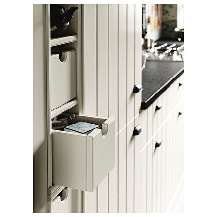 Açık mutfak dolabı çekmecesi, kırık beyaz, 16x34x15 cm