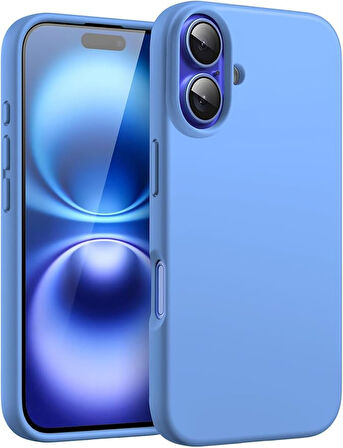 Apple iPhone 16 ile Uyumlu Telefon Kılıfı Kadife Iç Yüzey Soft Tasarım Lansman Kılıf