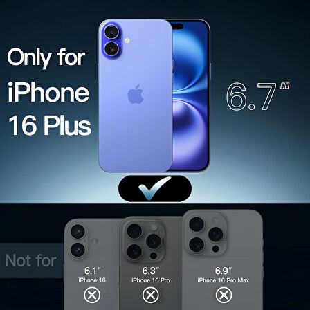 Apple iPhone 16 Plus ile Uyumlu Telefon Kılıfı Kadife Iç Yüzey Soft Tasarım Lansman Kılıf