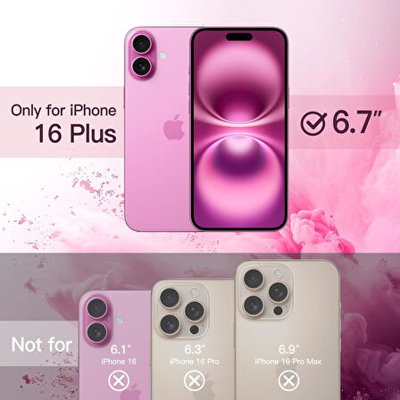 Apple iPhone 16 Plus ile Uyumlu Telefon Kılıfı Kadife Iç Yüzey Soft Tasarım Lansman Kılıf