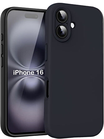 Apple iPhone 16 Plus ile Uyumlu Telefon Kılıfı Kadife Iç Yüzey Soft Tasarım Lansman Kılıf