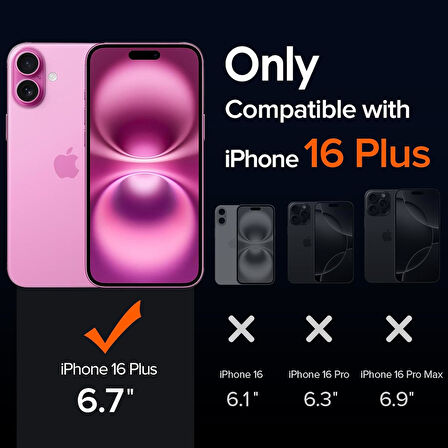 Apple iPhone 16 Plus ile Uyumlu Telefon Kılıfı Kadife Iç Yüzey Soft Tasarım Lansman Kılıf