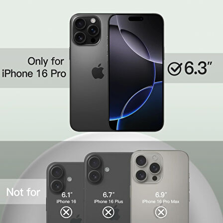 Apple iPhone 16 Pro ile Uyumlu Telefon Kılıfı Kadife Iç Yüzey Soft Tasarım Lansman Kılıf
