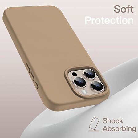 Apple iPhone 16 Pro ile Uyumlu Telefon Kılıfı Kadife Iç Yüzey Soft Tasarım Lansman Kılıf