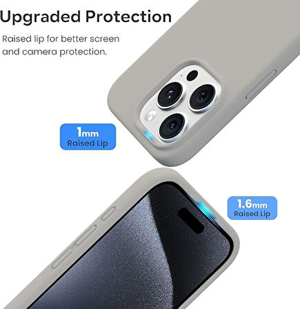 Apple iPhone 16 Pro ile Uyumlu Telefon Kılıfı Kadife Iç Yüzey Soft Tasarım Lansman Kılıf