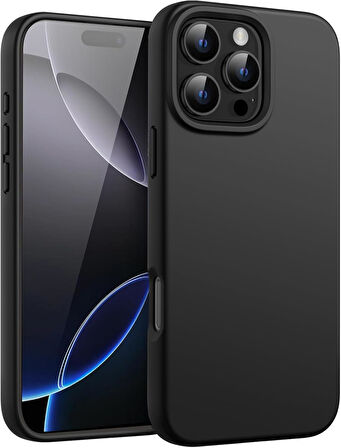 Apple iPhone 16 Pro ile Uyumlu Telefon Kılıfı Kadife Iç Yüzey Soft Tasarım Lansman Kılıf