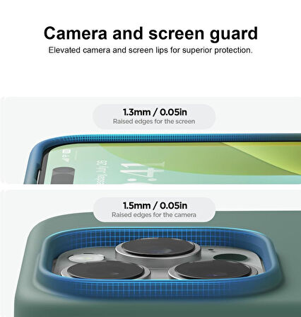 Apple iPhone 16 Pro ile Uyumlu Telefon Kılıfı Kadife Iç Yüzey Soft Tasarım Lansman Kılıf