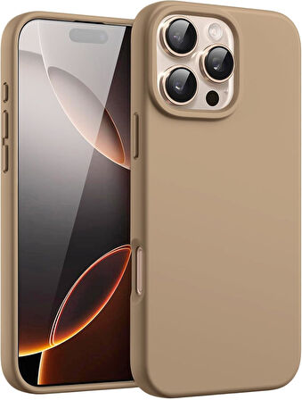 Apple iPhone 16 Pro Max ile Uyumlu Telefon Kılıfı Kadife Iç Yüzey Soft Tasarım Lansman Kılıf
