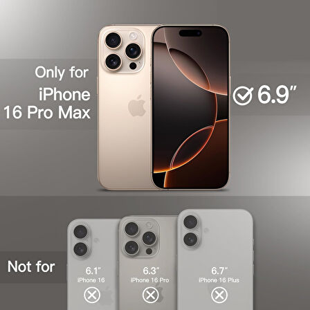 Apple iPhone 16 Pro Max ile Uyumlu Telefon Kılıfı Kadife Iç Yüzey Soft Tasarım Lansman Kılıf