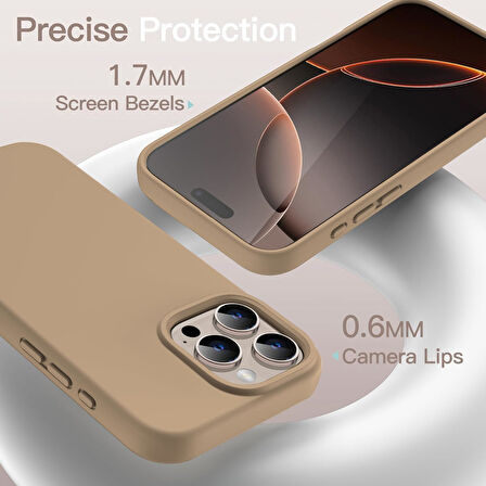 Apple iPhone 16 Pro Max ile Uyumlu Telefon Kılıfı Kadife Iç Yüzey Soft Tasarım Lansman Kılıf