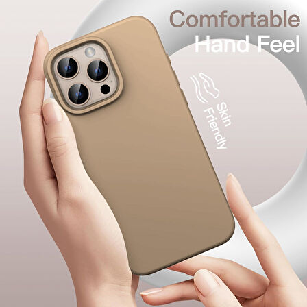 Apple iPhone 16 Pro Max ile Uyumlu Telefon Kılıfı Kadife Iç Yüzey Soft Tasarım Lansman Kılıf