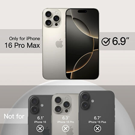 Apple iPhone 16 Pro Max ile Uyumlu Telefon Kılıfı Kadife Iç Yüzey Soft Tasarım Lansman Kılıf