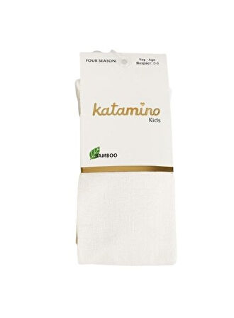 Katamino Mirabel Kız Bambu Külotlu Çorap K30207 Krem