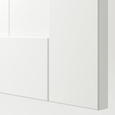 Gardırop kapağı, beyaz, 50x229 cm, menteşesiz