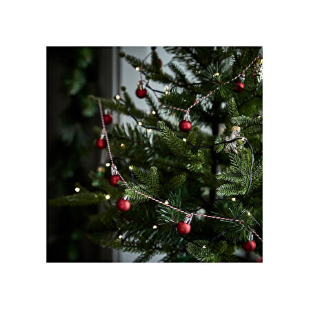 Aydınlatma zinciri, siyah, 5.5 m, pilli