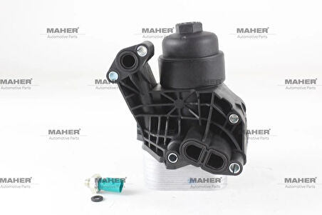 YAĞ FILTRE KÜTÜGÜ KOMPLE SOGUTUCULU GOLF7 / A3 / LEON / PASSAT / TIGUAN / CADDY 2013 CUUB-CUUC-CUUD-CUUF-DFSD-CLHA-CLHB-DCXA-CRLB-CUVC 1.6 TDI-2.0 TDI 03N115389A