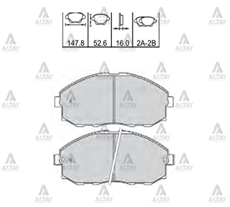 FREN BALATA STAREX 1997-2002 ÖN 58101 4AA30