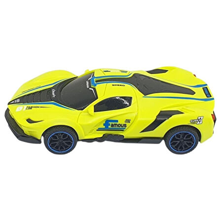 Sürtmeli Drift Arabalar 15 cm - D400-52 - Sarı