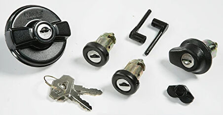 KAPI KİLİT SETİ 3 LÜ SET DEPO KAPAKLI R9 7700795759