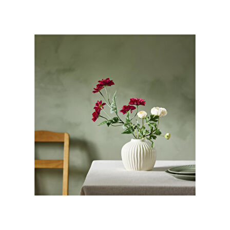 Yapay çiçek, beyaz, 52 cm, düğünçiçeği, iç-dış mekan