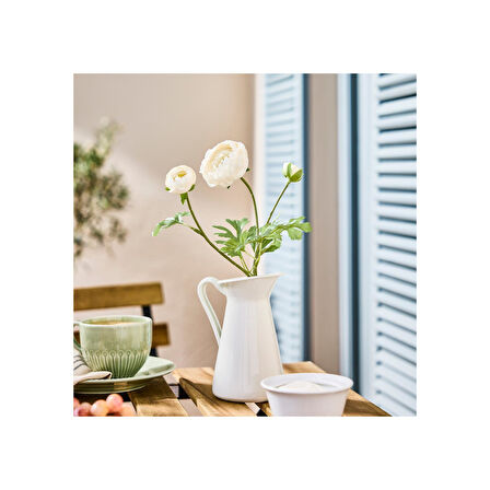 Yapay çiçek, beyaz, 52 cm, düğünçiçeği, iç-dış mekan