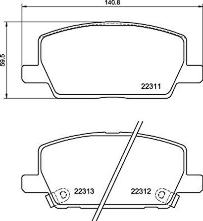 ÖN FREN BALATASI OPEL MOKKA 2013 CHEVROLET TRAX 2013 300 MM 42566753 1680880680