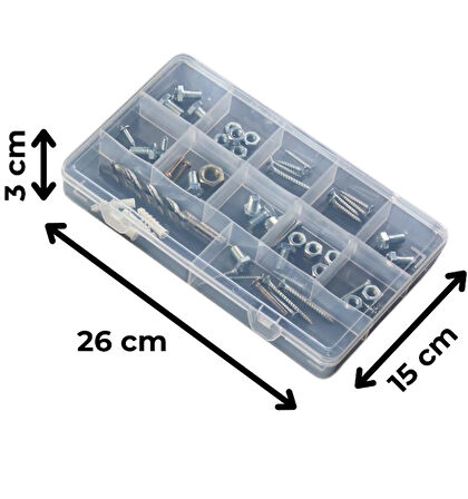 Cassetta B 12 Bölmeli Çok Amaçlı Takı ve Aksesuar Düzenleyici Saklama Kutusu