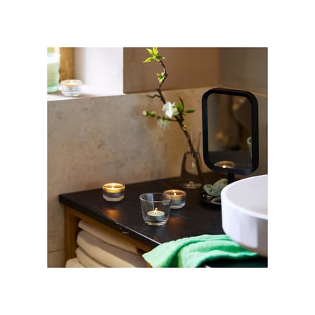 kokulu tealight mum, açık yeşil, 3.5 saat, elma