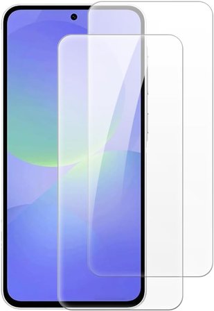 Samsung Galaxy A37 5G ile Uyumlu Ekran Koruyucu Şeffaf Temperli Kırılmaz Cam Ekran Koruyucu 2 Adet