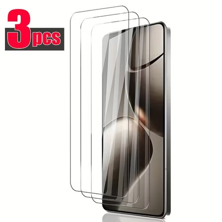 Xiaomi 15T Pro ile Uyumlu Ekran Koruyucu Şeffaf Temperli Kırılmaz Cam Ekran Koruyucu 3 Adet