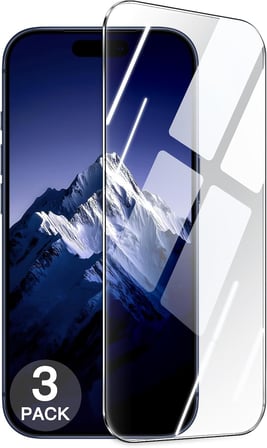 Apple iPhone 17 Pro ile Uyumlu Ekran Koruyucu Şeffaf Temperli Kırılmaz Cam Ekran Koruyucu 3 Adet