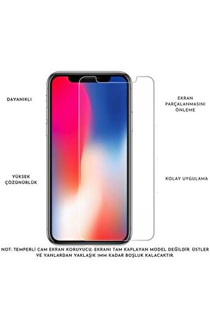 Realme C55 ile Uyumlu Ekran Koruyucu Şeffaf Temperli Kırılmaz Cam Ekran Koruyucu