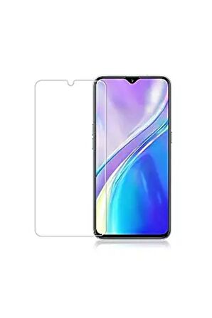 Realme C15 ile Uyumlu Ekran Koruyucu Şeffaf Temperli Kırılmaz Cam Ekran Koruyucu