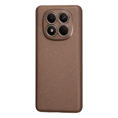 Xiaomi Redmi Note 15 Uyumlu Deri Dokulu Yumuşak Silikon Telefon Kılıfı Kapak