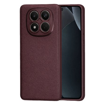 Xiaomi Redmi Note 15 Pro 4G Uyumlu Deri Dokulu Yumuşak Silikon Telefon Kılıfı Kapak