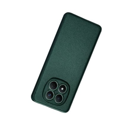 Xiaomi Redmi Note 15 Pro 4G Uyumlu Deri Dokulu Yumuşak Silikon Telefon Kılıfı Kapak