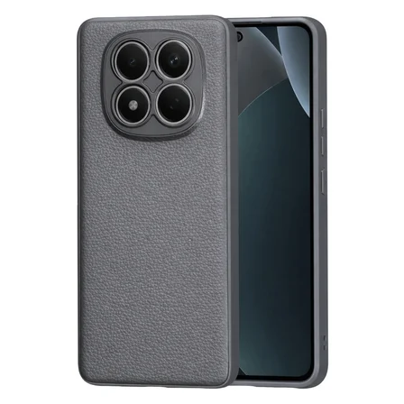 Xiaomi Redmi Note 15 Pro 5G Uyumlu Deri Dokulu Yumuşak Silikon Telefon Kılıfı Kapak