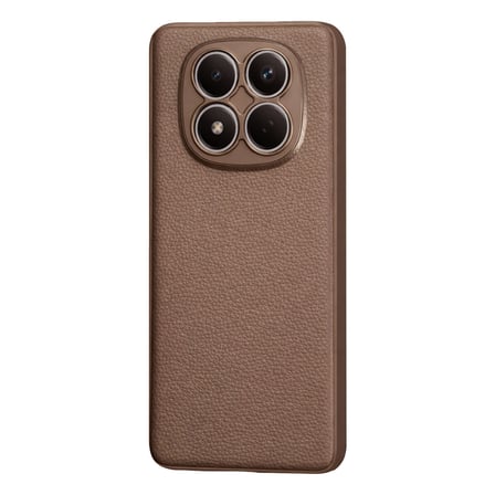 Xiaomi Redmi Note 15 Pro 5G Uyumlu Deri Dokulu Yumuşak Silikon Telefon Kılıfı Kapak