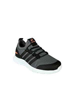 Ortopedik Hafif Rahat Taban Bağcıksız Aqua Çocuk Spor Ayakkabı FÜME - ORANJ