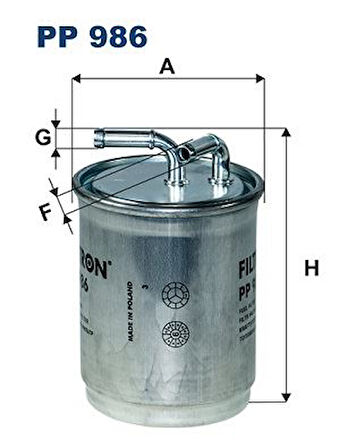YAKIT FİLTRESİ CORDOBA-IBIZA 4-5 2002-2009 POLO 2005 FABIA 2005-2008 ROOMSTER 1.4TDI-1.6TDI-1.9TDI 6Q0127400F 6Q0127401F