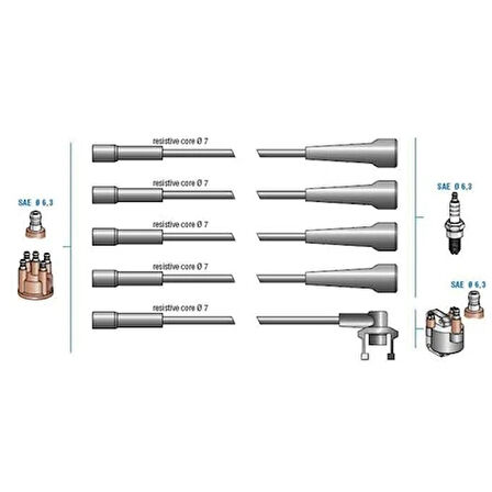BUJİ KABLO TK R11 TX 1988FLASH 1.7 1988-1992 -R21 1.7 F2N 7700742835 7700749517