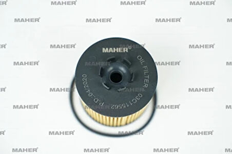 YAĞ FİLTRESİ GOLF5 / JETTA / PASSAT / A3 / LEON 2004-2009 1.4 TSI-1.6 FSI BAG-BLF-BLP-BMY-CAVA-CAXA 03C115562