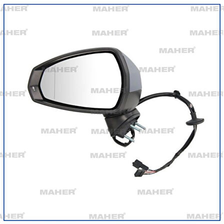 AYNA DIŞ DİKİZ A3 SEDAN 2013 ELEKTRİKLİ, ISITMALI, SİNYALLİ, ASTARLI SOL 855857409B9B9